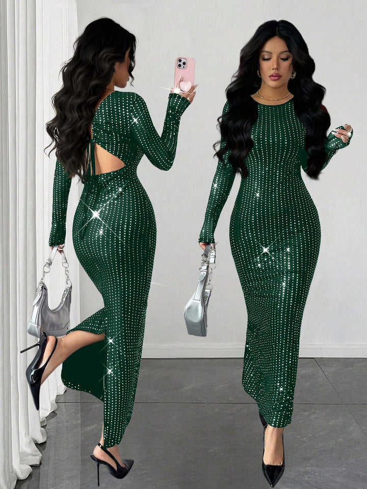 Rochie midi SHEIN, verde