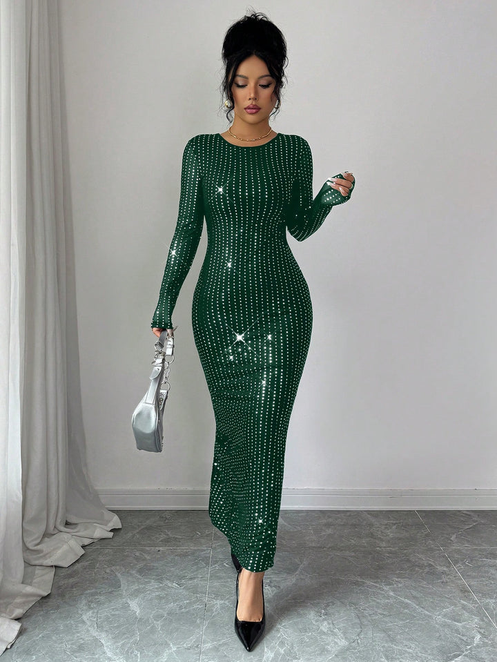 Rochie midi SHEIN, verde