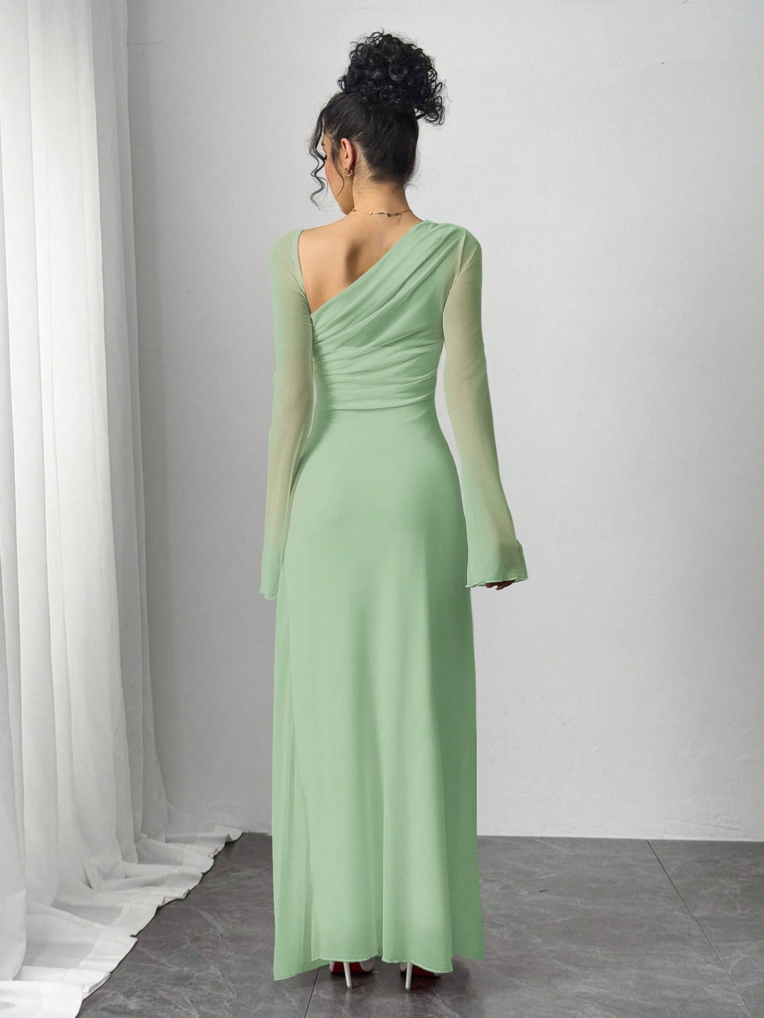 Rochie maxi SHEIN, turcoaz