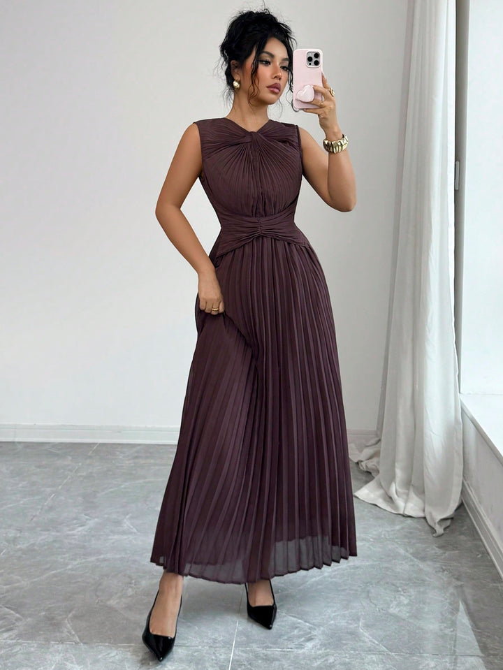 Rochie maxi SHEIN, maro