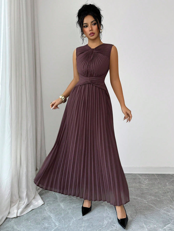 Rochie maxi SHEIN, maro