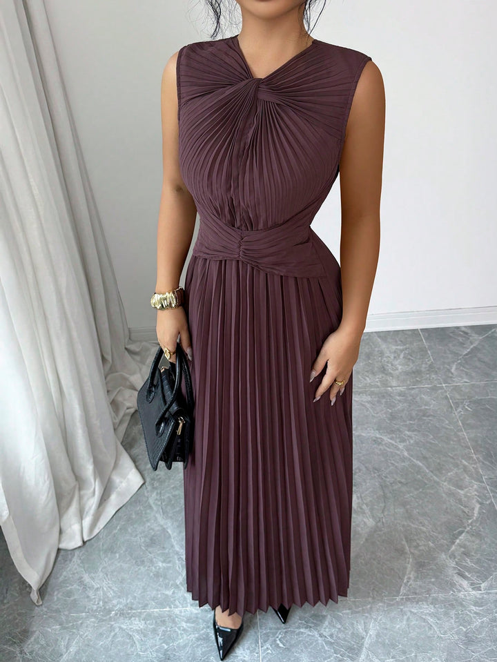 Rochie maxi SHEIN, maro