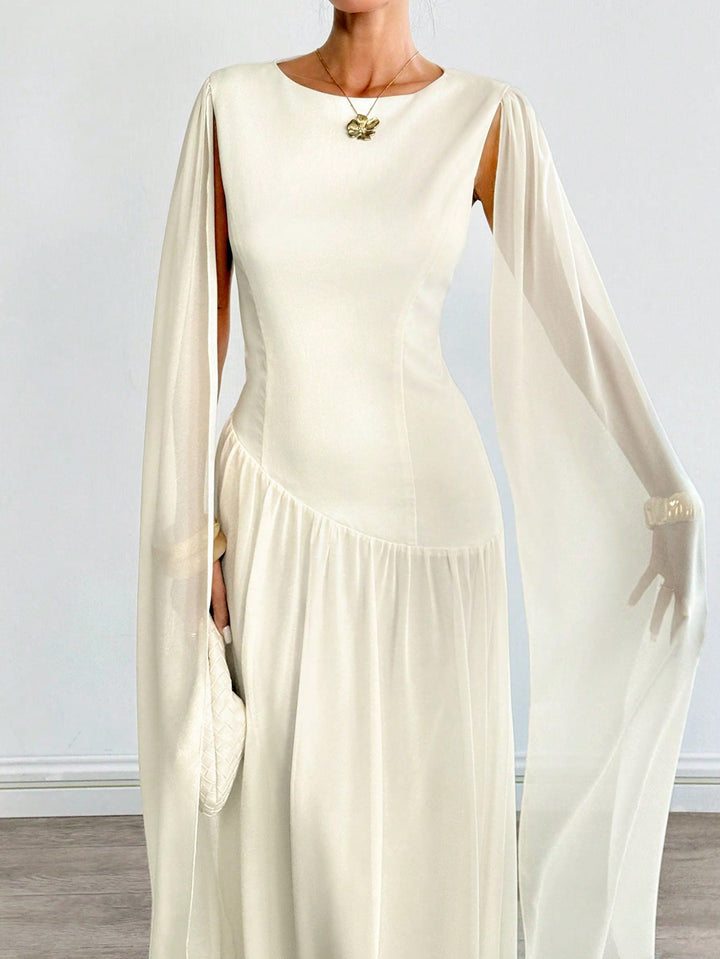 Rochie maxi SHEIN, bej