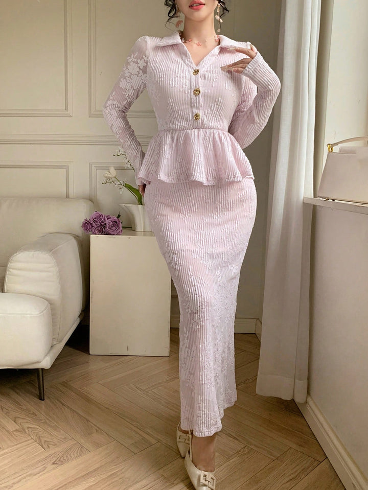 Rochie maxi SHEIN, roz