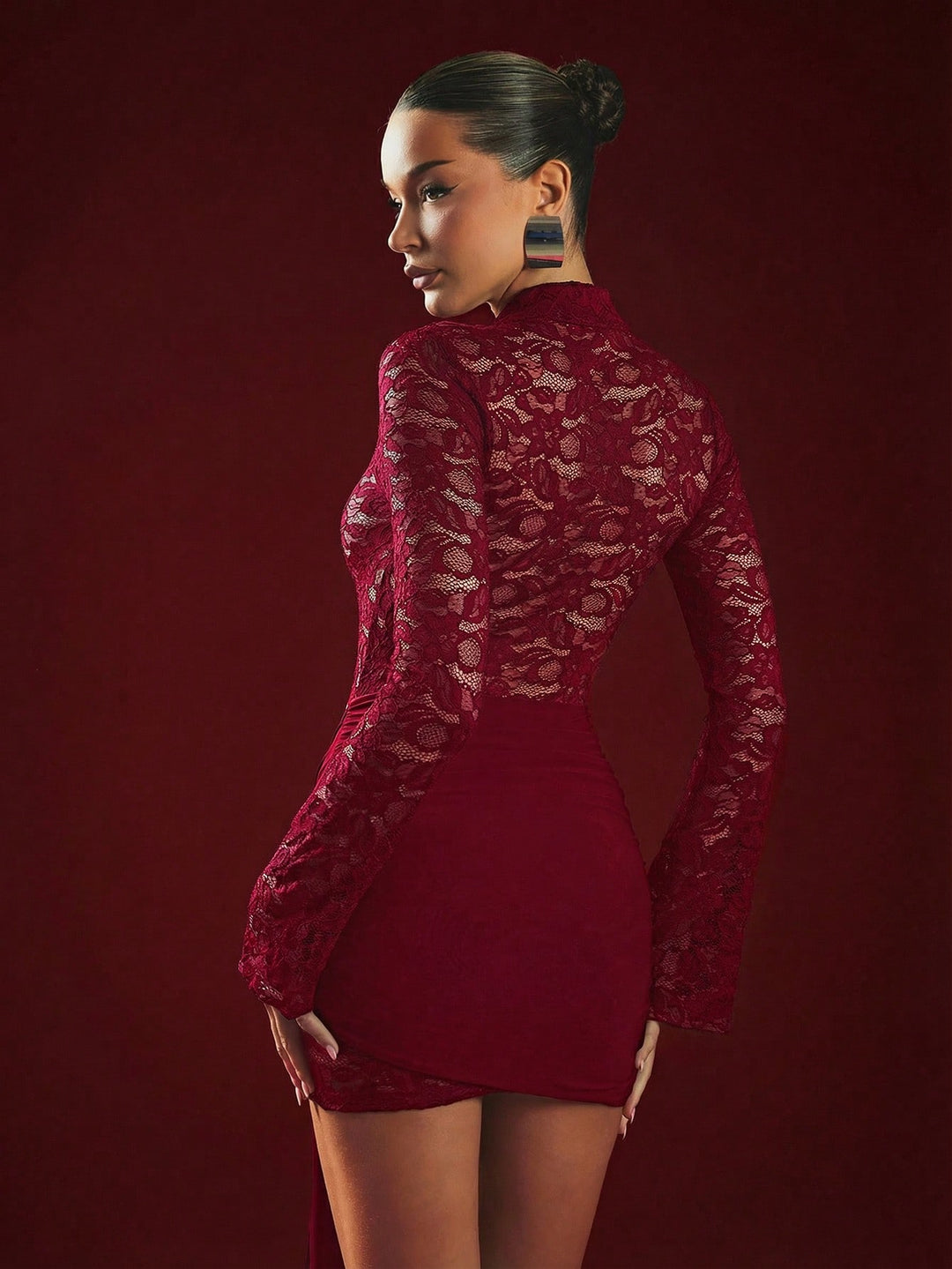 Rochie mini SHEIN, vișiniu