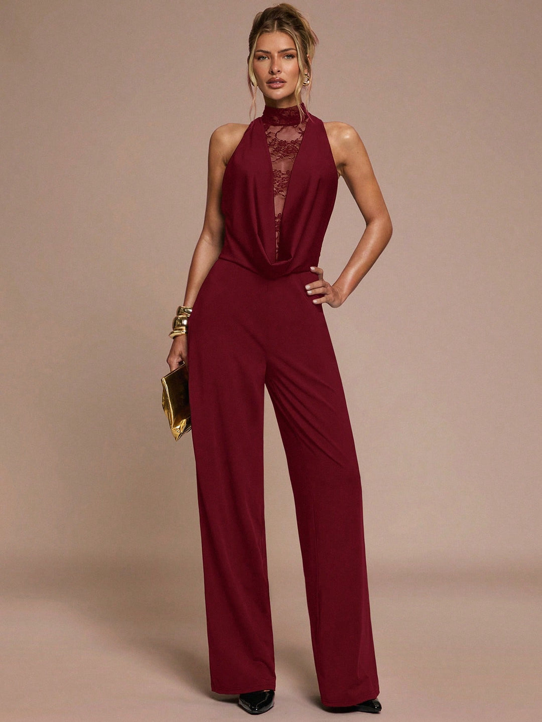 Salopetă SHEIN, vișiniu