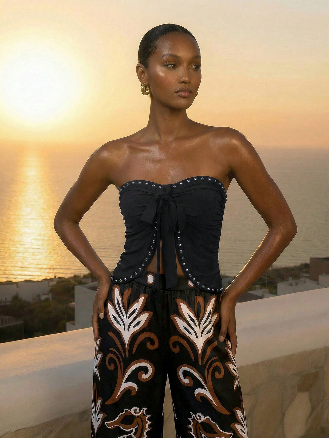 Top SHEIN, negru
