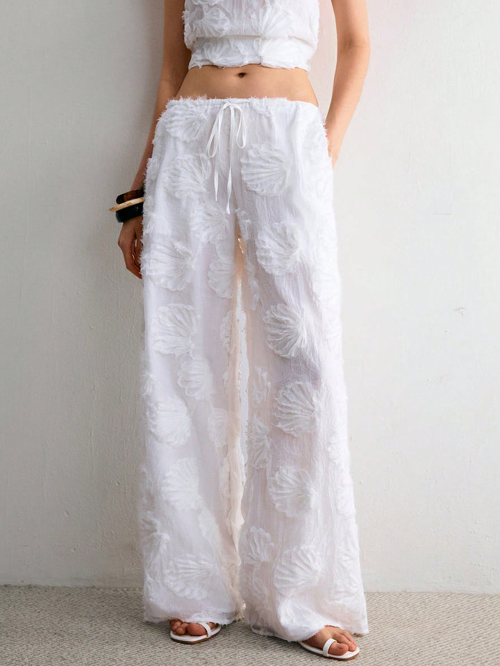 Pantaloni SHEIN, alb