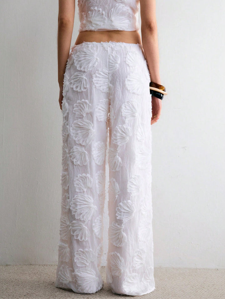 Pantaloni SHEIN, alb