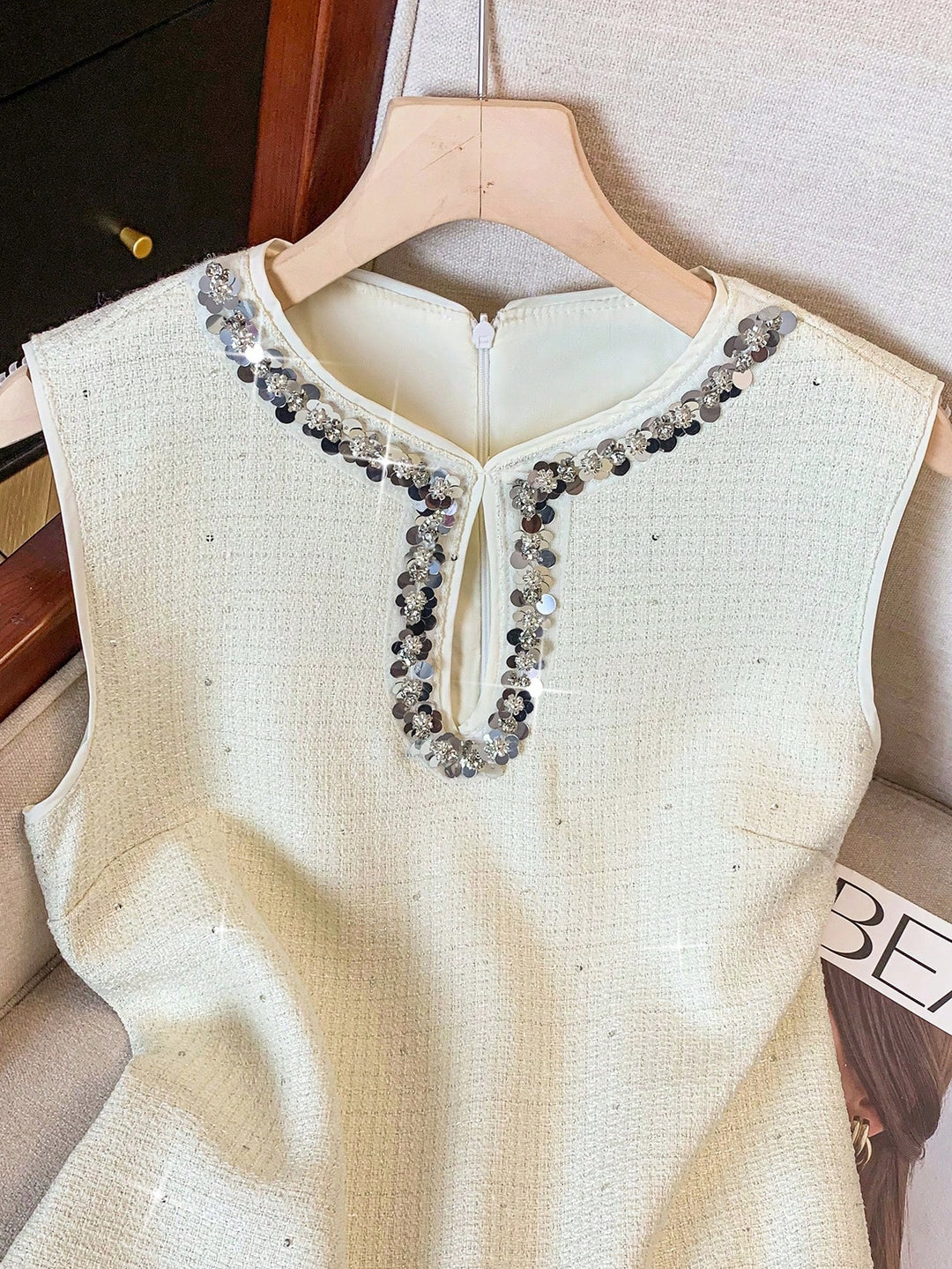 Rochie scurtă SHEIN, bej