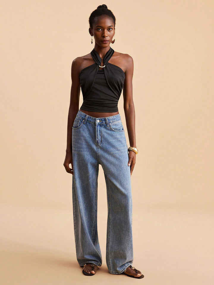 Top SHEIN, negru