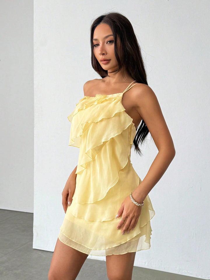 Rochie mini SHEIN, galben