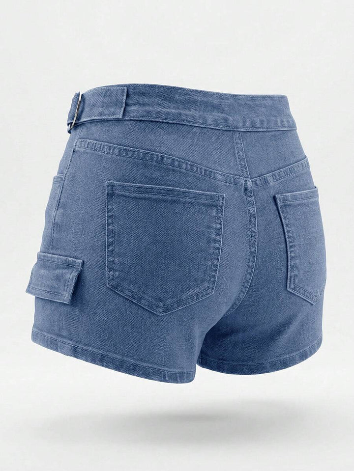 Fustă pantalon SHEIN, albastru