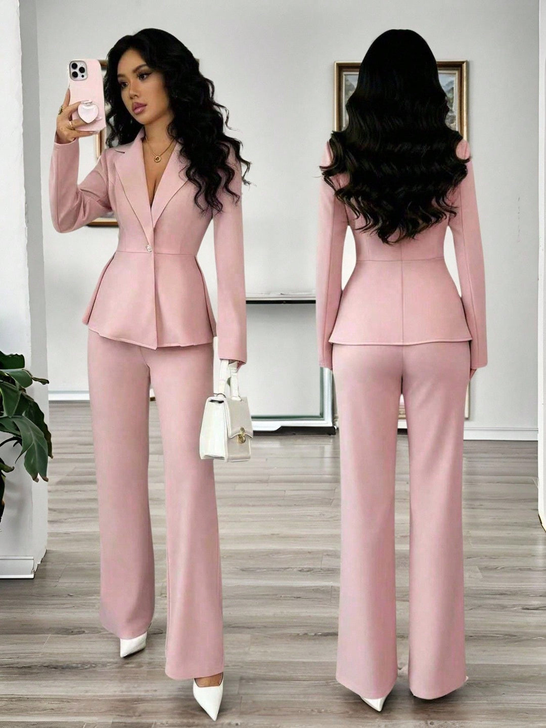 Costum SHEIN, roz
