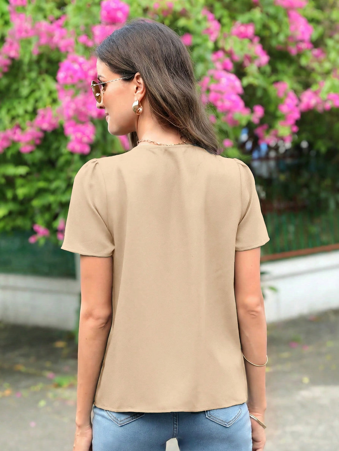 Tricou SHEIN, bej