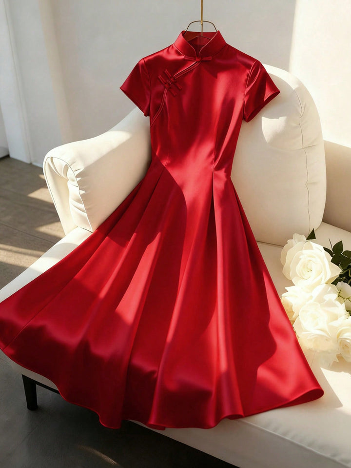 Rochie midi SHEIN, roșu