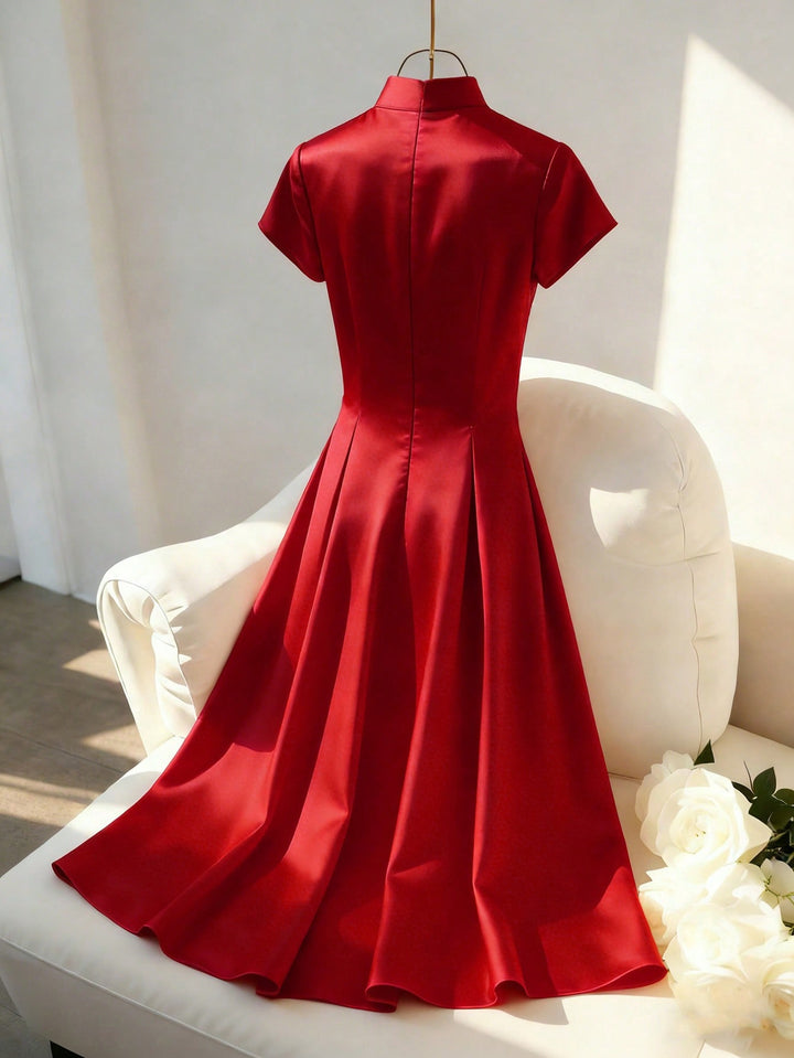 Rochie midi SHEIN, roșu