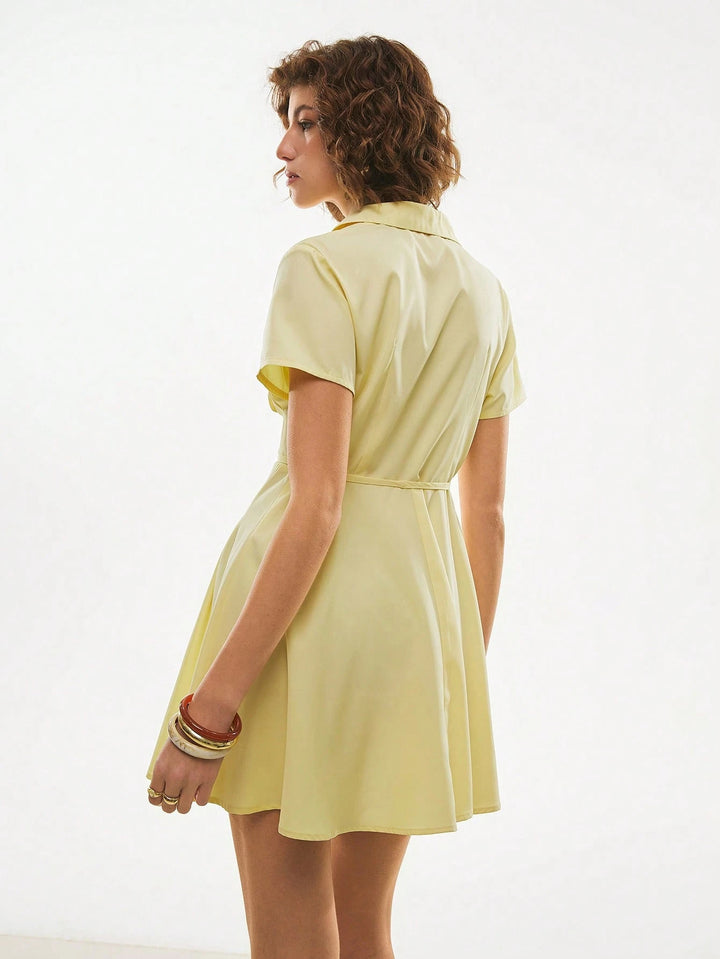 Rochie mini SHEIN, galben