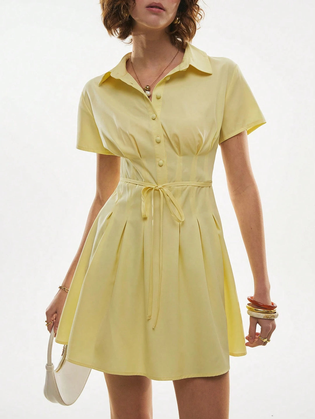 Rochie mini SHEIN, galben