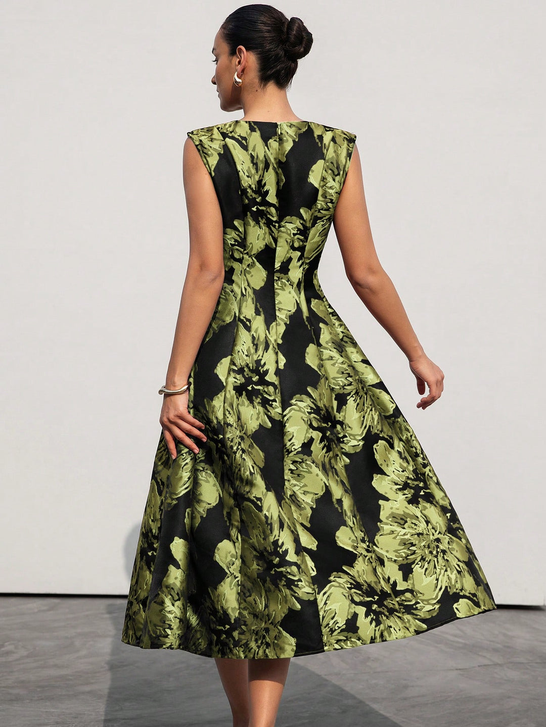 Rochie midi SHEIN, verde