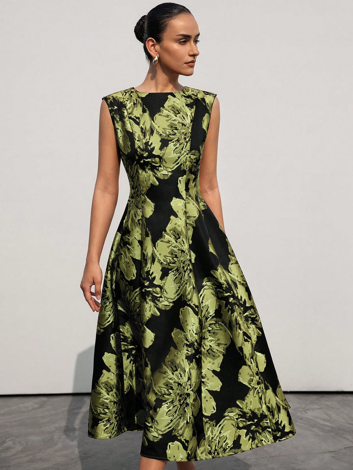 Rochie midi SHEIN, verde