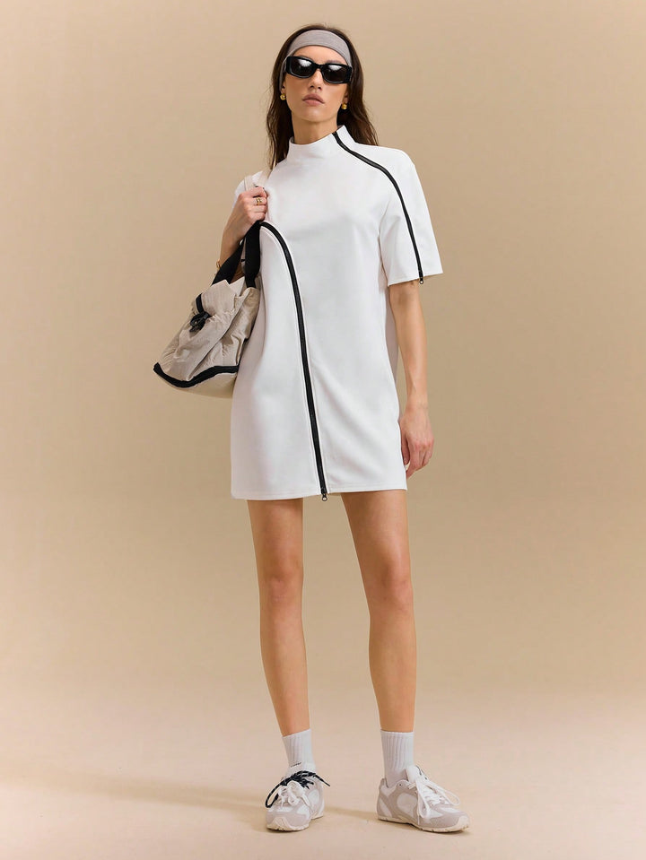Rochie mini SHEIN, alb