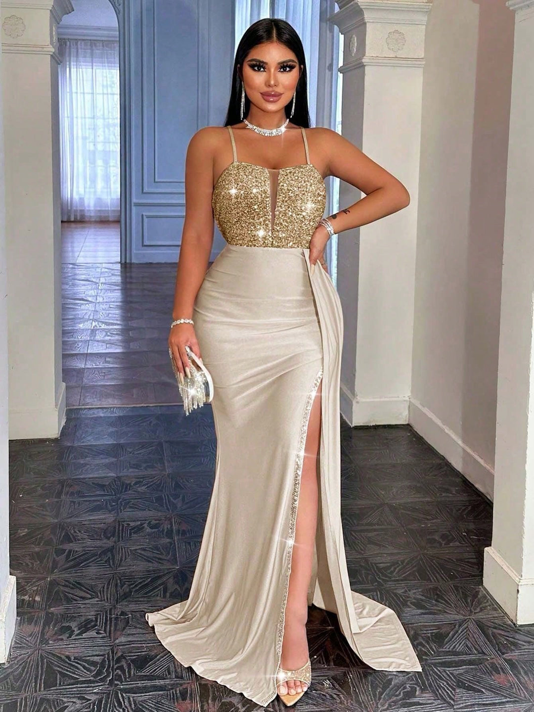 Rochie SHEIN, auriu