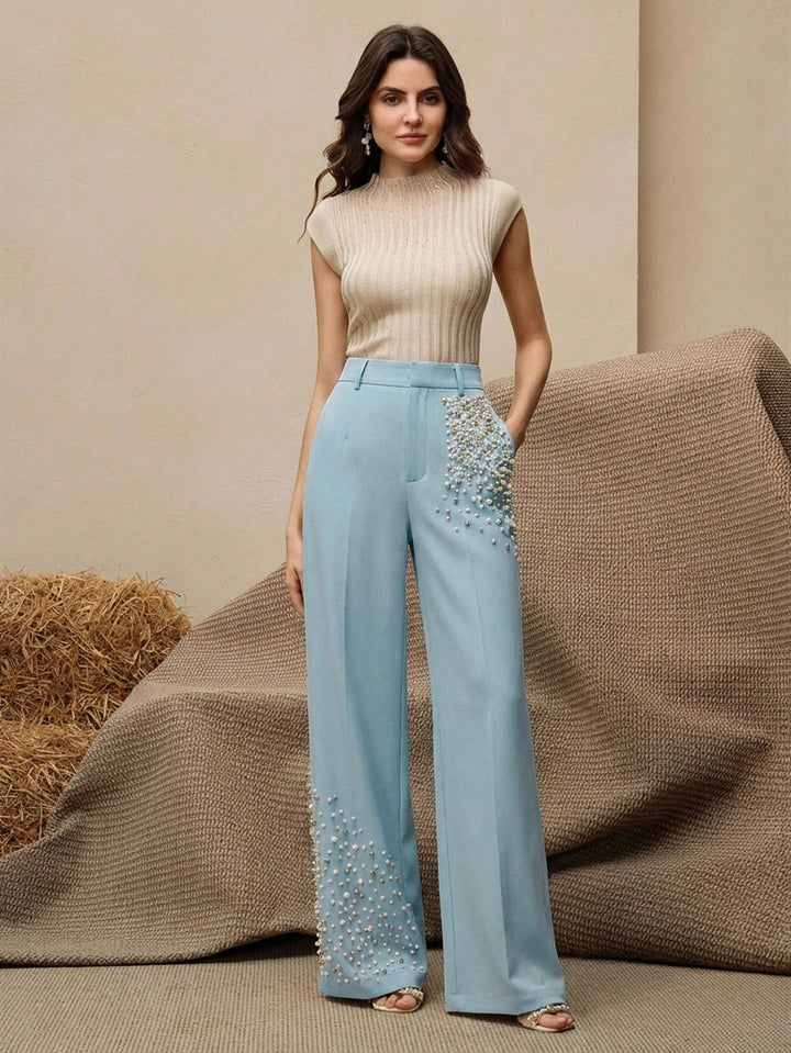 Pantalon SHEIN, albastru