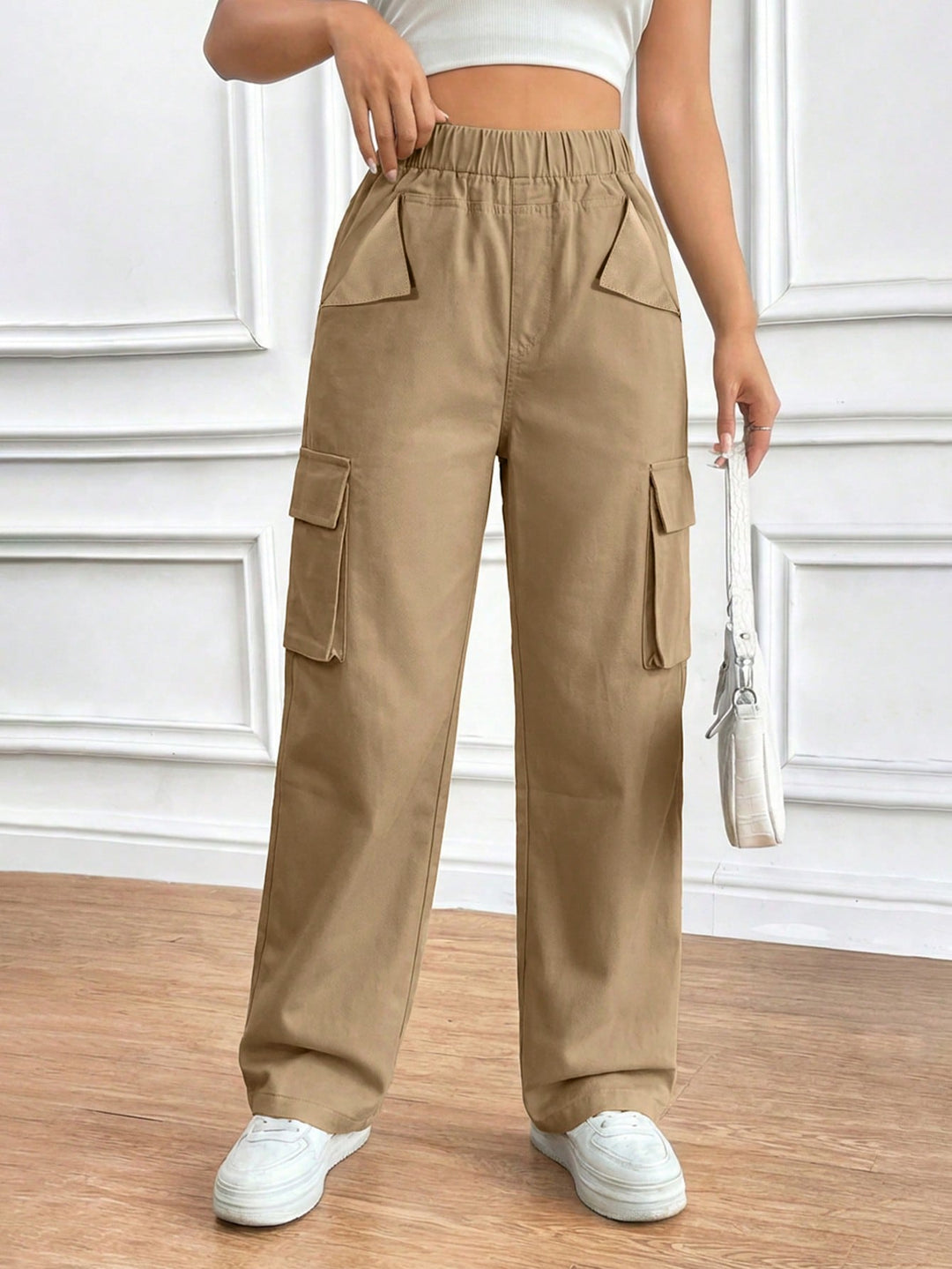 Pantaloni SHEIN, kaki