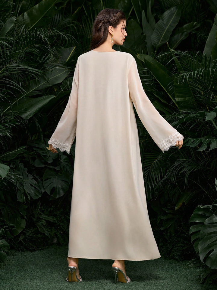 Set caftan și jalabiya SHEIN, galben