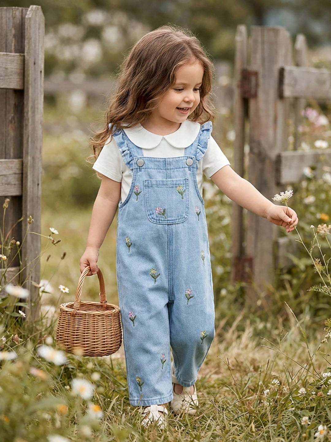 Salopetă denim SHEIN, albastru
