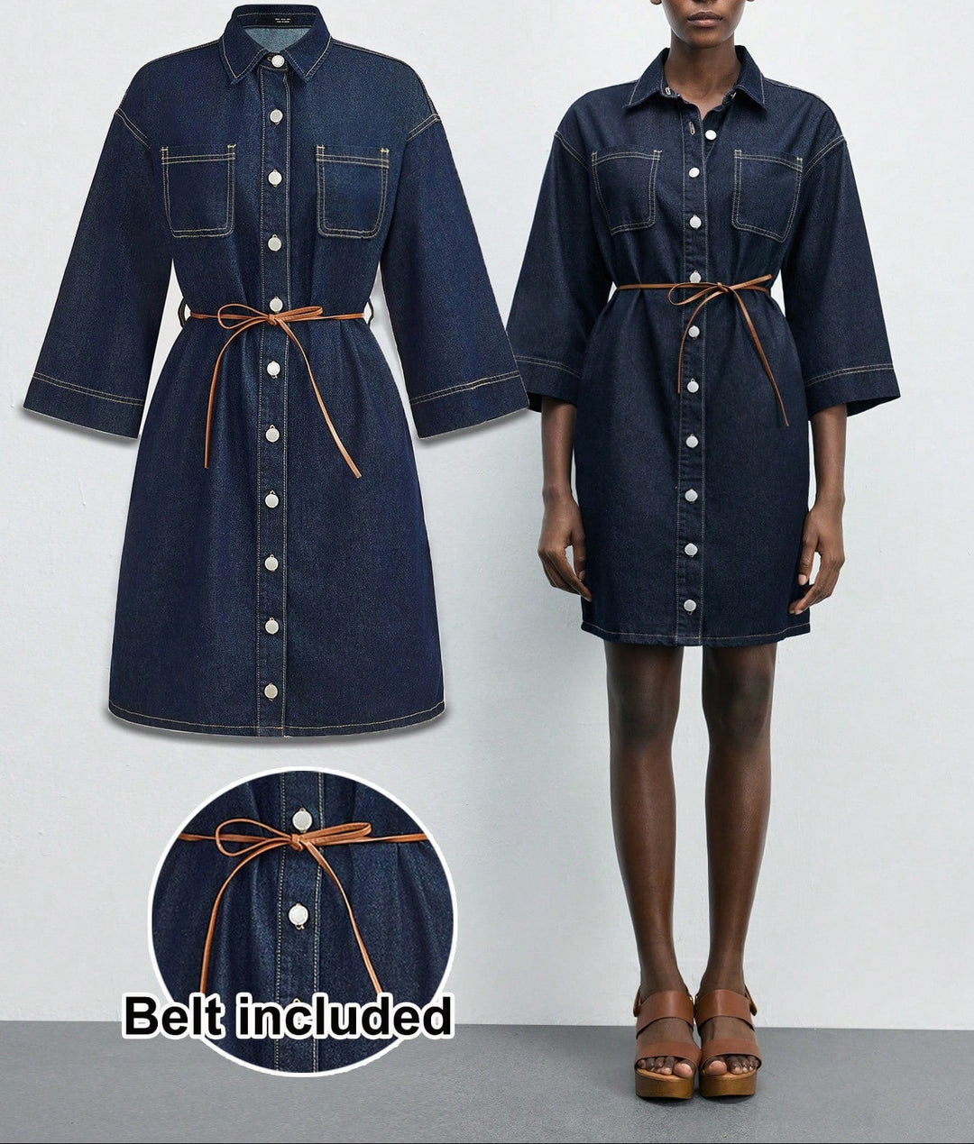 Rochie de blugi SHEIN, albastru