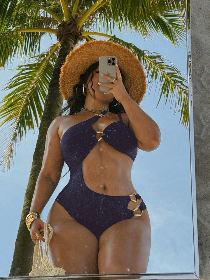 Costum de baie SHEIN, albastru