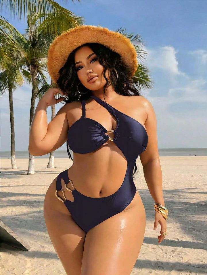 Costum de baie SHEIN, albastru