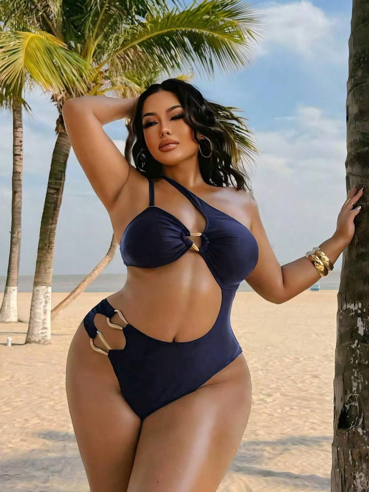 Costum de baie SHEIN, albastru
