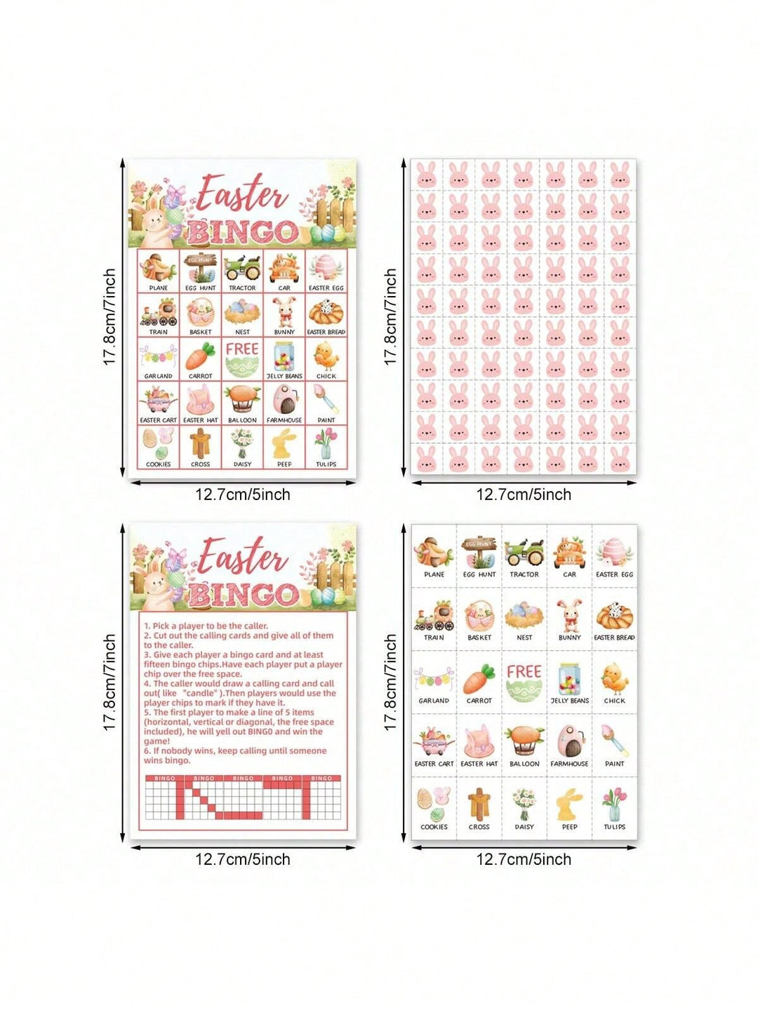 Set de joc de bingo SHEIN, mix culori