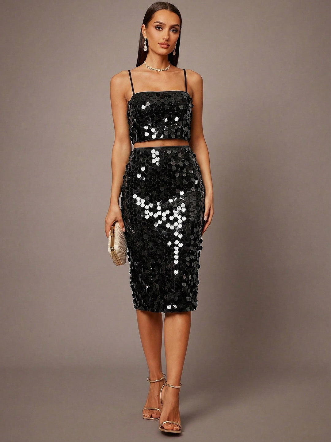Rochie maxi SHEIN, negru