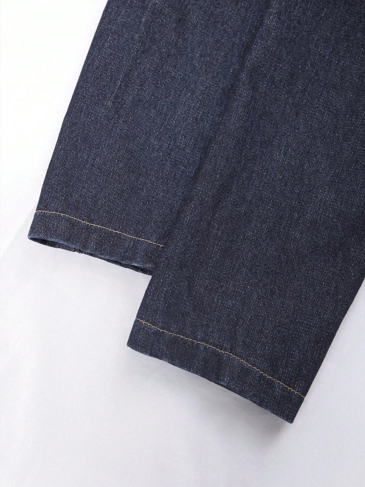Sacou din denim SHEIN, albastru