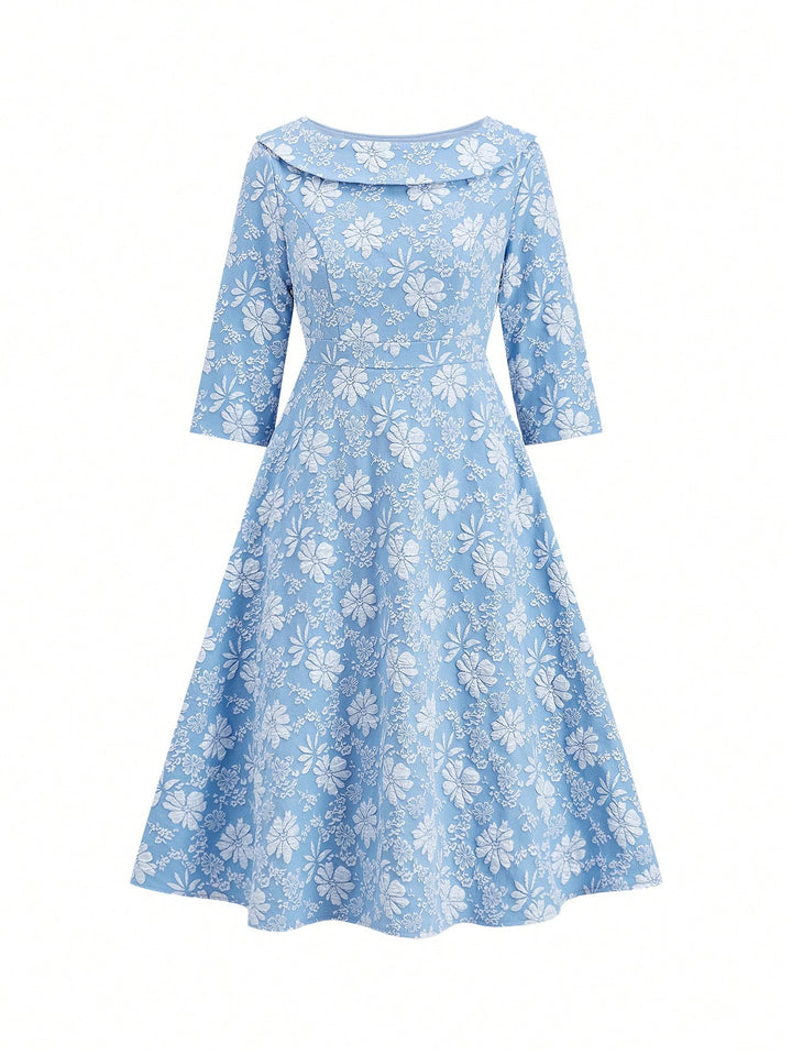 Rochie midi SHEIN, albastru