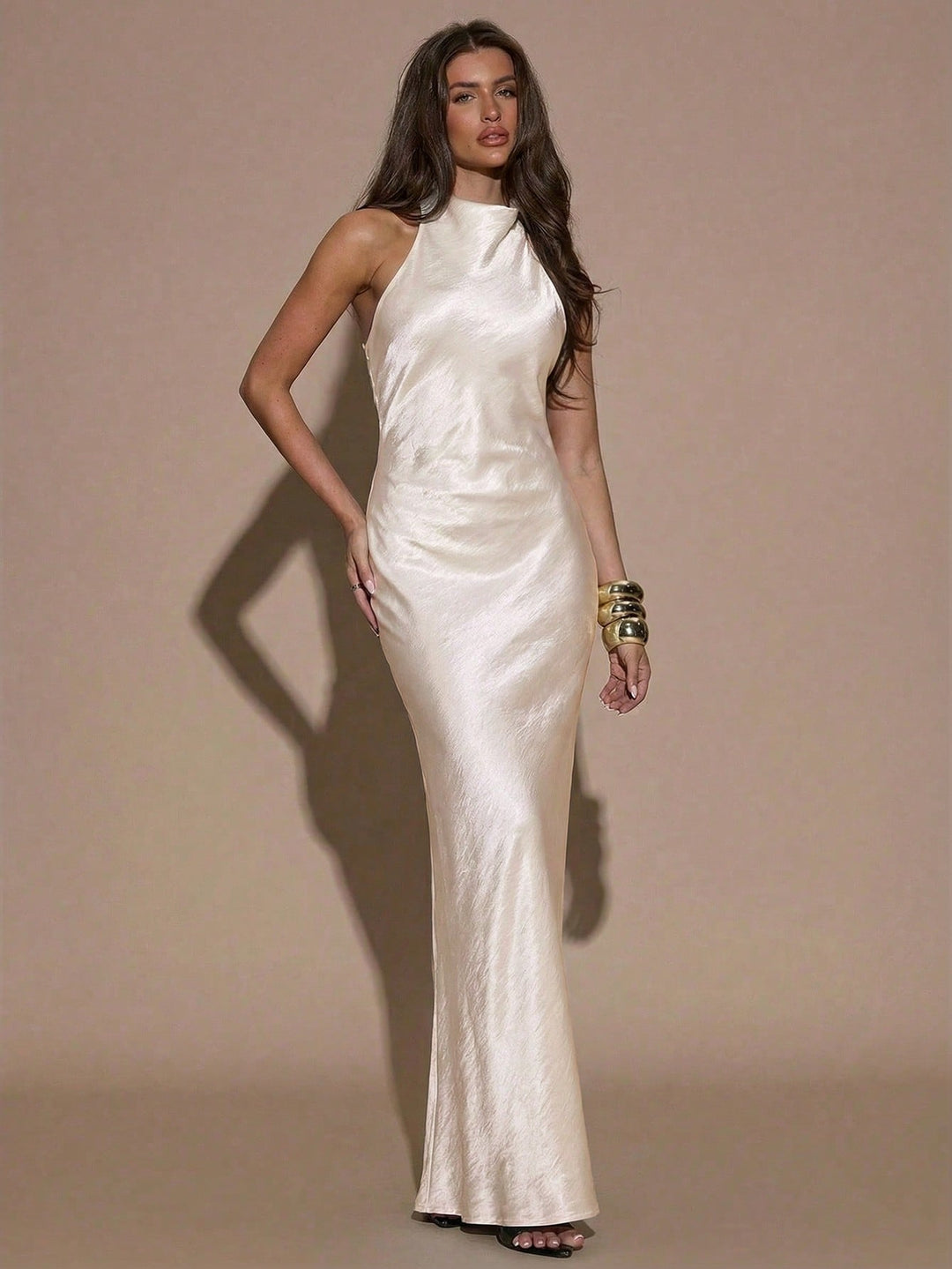 Rochie maxi SHEIN, portocaliu