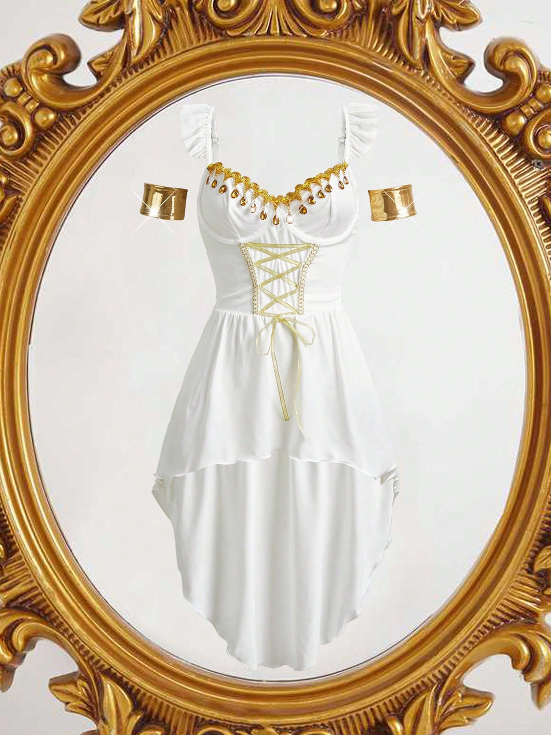 Set costumatie cosplay SHEIN, alb