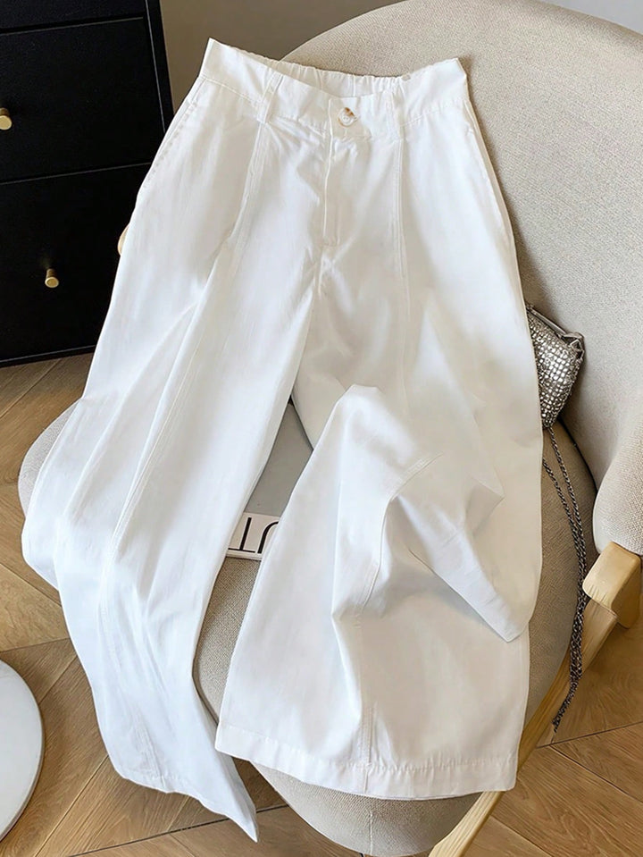 Pantaloni SHEIN, alb