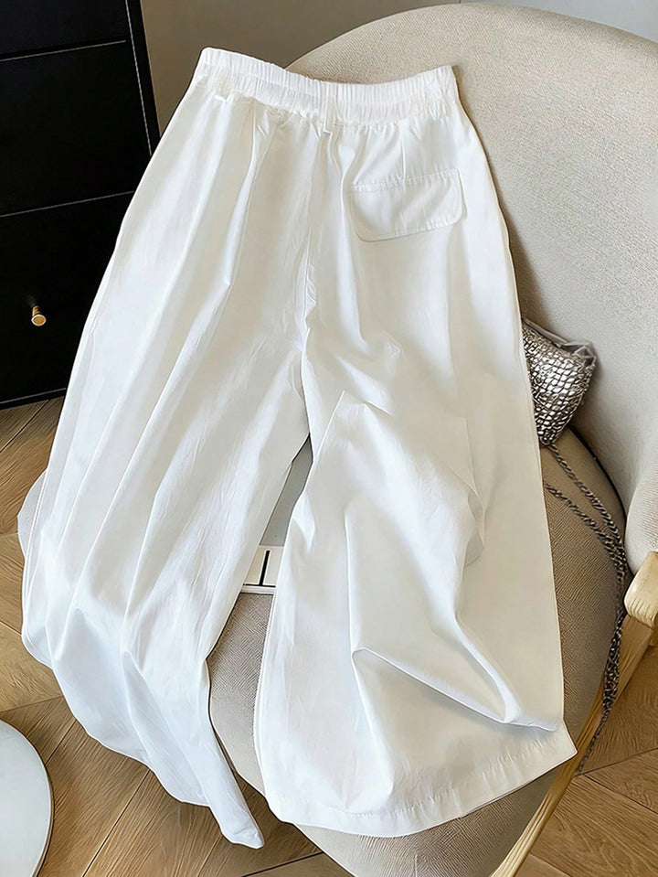 Pantaloni SHEIN, alb
