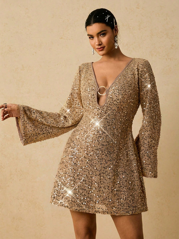 Rochie mini SHEIN, bej