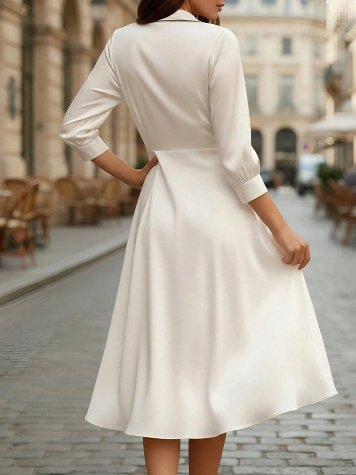 Rochie midi SHEIN, crem