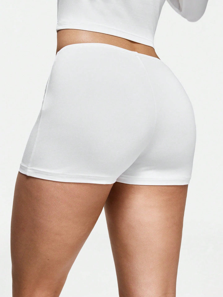 Pantaloni scurți SHEIN, alb