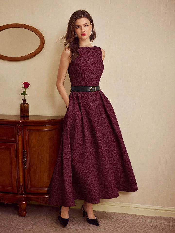Rochie maxi SHEIN, vișiniu