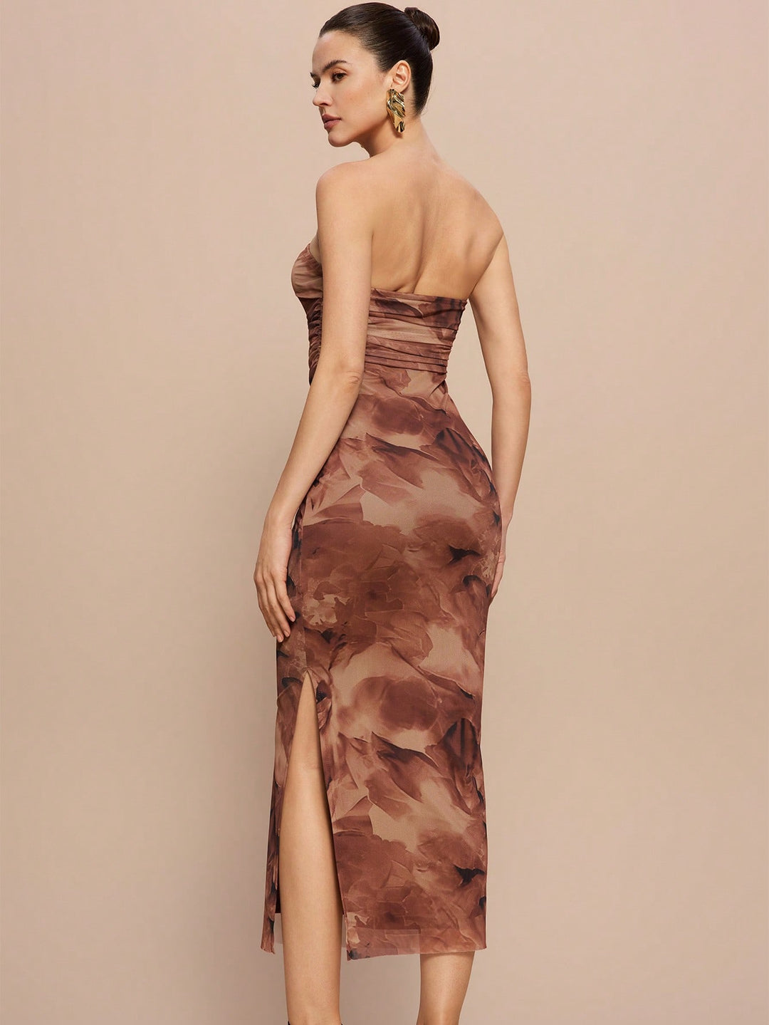 Rochie maxi SHEIN, maro