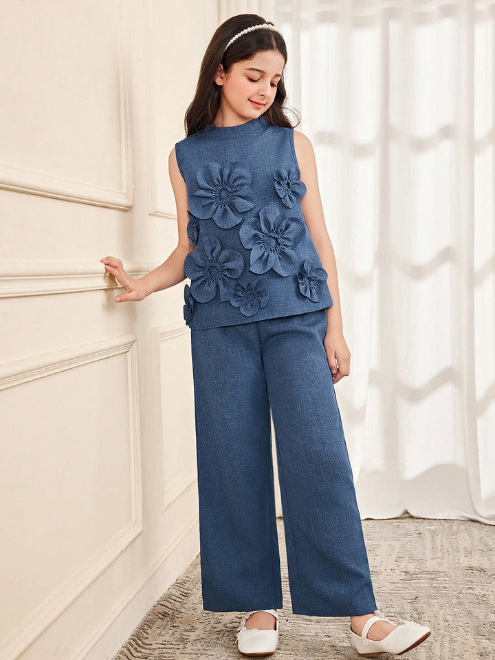 Set cu top și pantaloni SHEIN