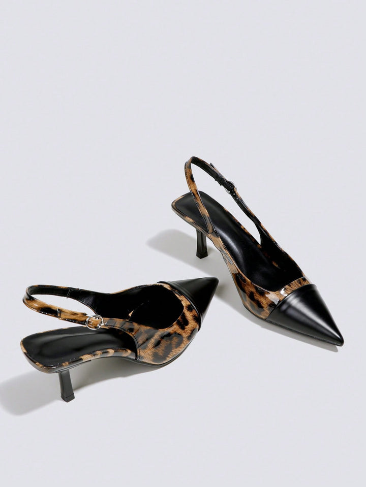 Pantofi cu toc SHEIN, negru